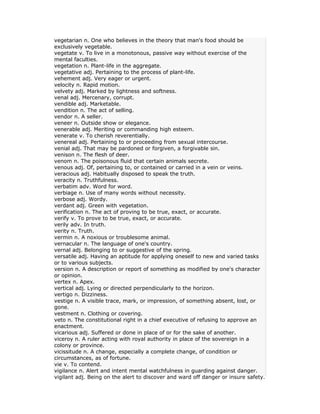 High frequency words