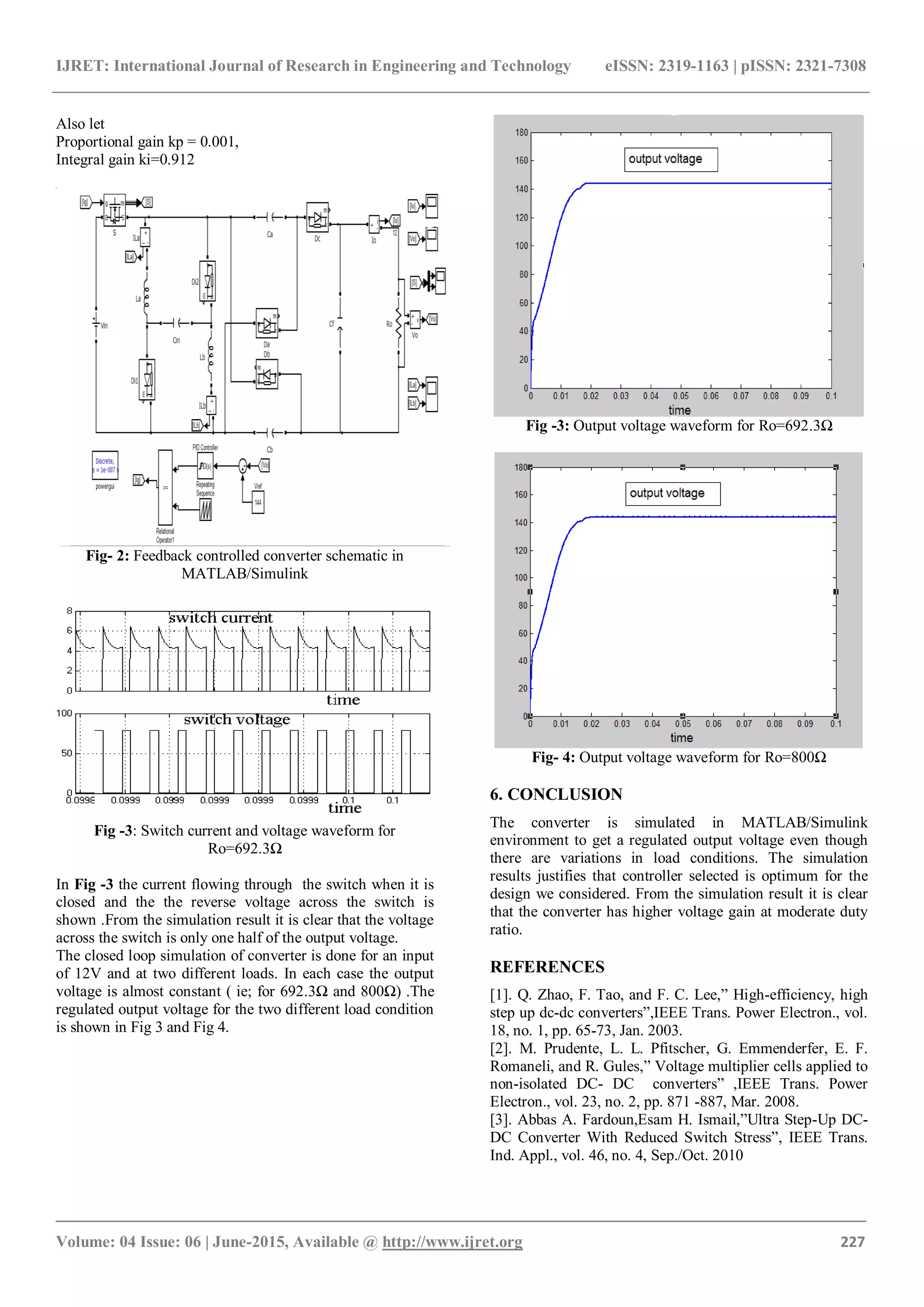 High gain dc dc converter with load regulation | PDF