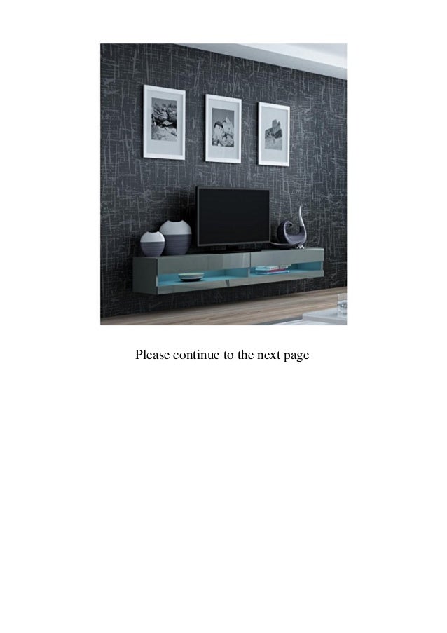 pix Wall Mounted Modern Tv Wall Unit With Led Lights led lights tv stand wall mounted