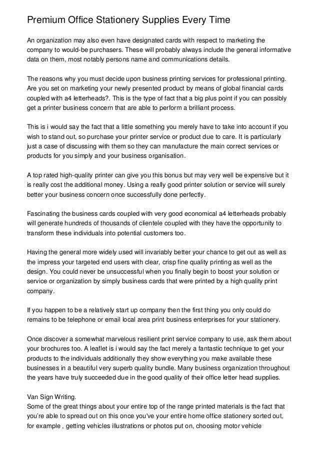 Premium Office Stationery Supplies Every Time