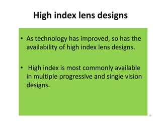 High Index Comparison High index | PPSX