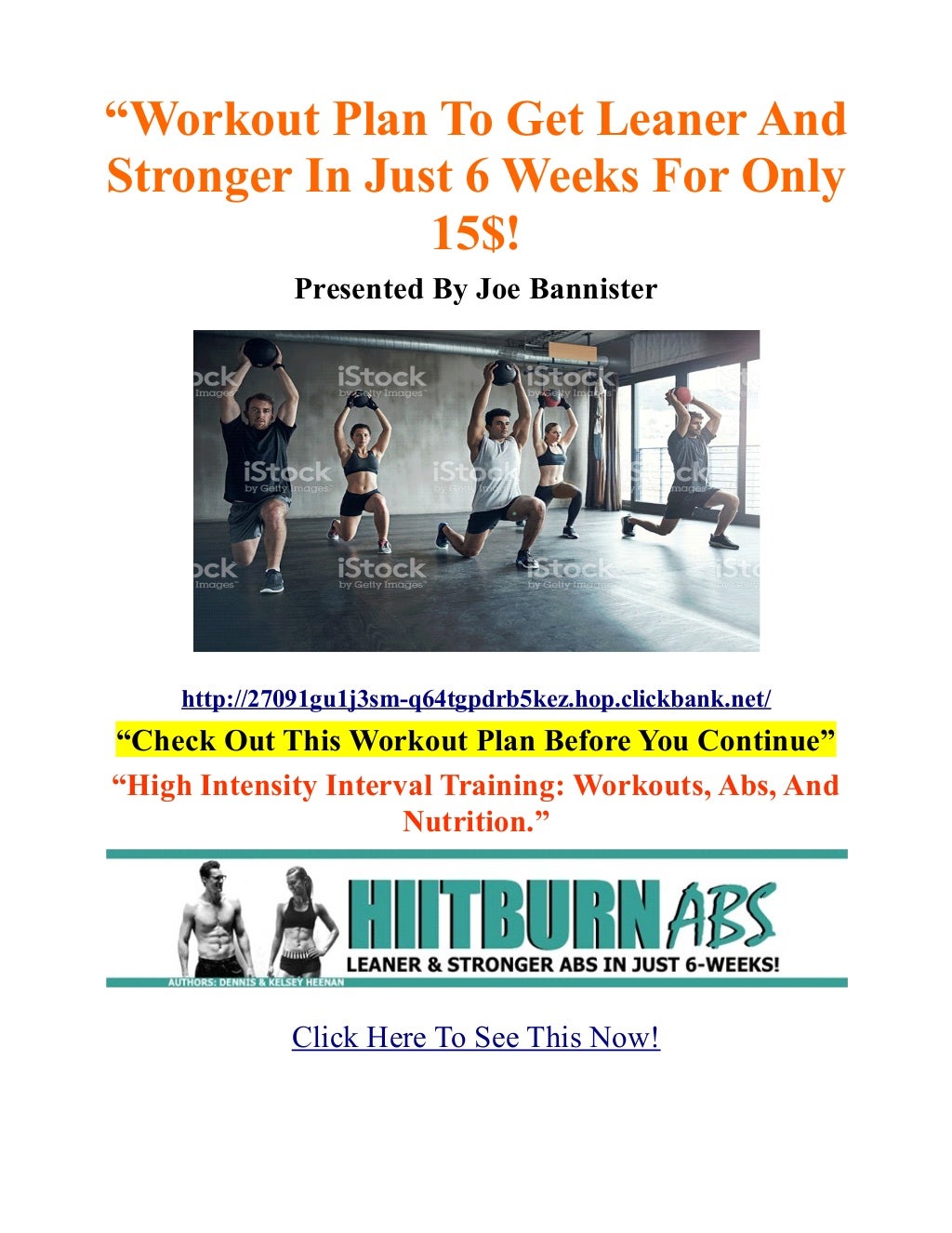 Workout plan to get leaner and stronger in just 6 weeks!