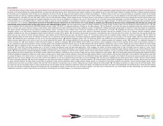 DISCLAIMERS
1. CAUTION! When driving a hybrid vehicle, pay special attention to the area around the vehicle. Because there is little vehicle noise in electric-only mode, pedestrians, people riding bicycles or other people and vehicles in the area may not
be aware of the vehicle starting off or approaching them, so take extra care while driving. 2. EV mode works under certain conditions at low speeds for up to a mile. See Owner’s Manual. 3. Meets Tier-2/Bin-3 Federal emissions standard.
4. V6 models only. 5. Highlander hybrid models are not designed to be driven off-road. 6. Cargo and load capacity limited by weight and distribution. 7. Before towing, confirm your vehicle and trailer are compatible, hooked up and loaded
properly and that you have any necessary additional equipment. Do not exceed any Weight Ratings and follow all instructions in your Owner’s Manual. The maximum you can tow depends on the total weight of any cargo, occupants and
available equipment. Calculated with new SAE J2807 method. 8. 2012 EPA-estimated mileage. Actual mileage will vary. 9. Toyota strives to build vehicles to match customer interest and thus they typically are built with popular options and
option packages. Not all options/packages are available separately and some may not be available in all regions of the country. See toyota.com for information about options/packages commonly available in your area. If you would prefer
a vehicle without any or with different options, contact your dealer to check for current availability or the possibility of placing a special order. 10. Requires Leather Package. 11. XM services require a subscription after trial period, and are
sold separately or as a package. Subscriptions governed by SiriusXM Customer Agreement; see www.siriusxm.com. If you decide to continue your XM service at the end of your complimentary trial, the plan you choose will
automatically renew and bill at then-current rates until you call 1-866-635-2349 to cancel. Fees and programming subject to change. Available only to those at least 18 years of age in the 48 contiguous United States and D.C. 12. May
not be compatible with all mobile phones, MP3/WMA players and like models. 13. iPod® is a registered trademark of Apple Inc. All rights reserved. 14. The Bluetooth® word mark and logos are registered trademarks owned by Bluetooth
SIG, Inc. and any use of such marks by Toyota is under license. Other trademarks and trade names are those of their respective owners. The Bluetooth® wireless technology phones listed on toyota.com have been tested for compatibility
with Toyota vehicles. Performance will vary based on phone software version, coverage and your wireless carrier. Phones are warranted by their manufacturer, not Toyota. 15. Availability and accuracy of the information provided by the
navigation system or any XM services mentioned (if installed) are dependent upon many factors. Use common sense when relying on information provided. Services not available in every city or roadway. Periodic navigation updates
available at additional cost. See your Navigation System Owner’s Manual or contact XM for details. 16. The backup camera does not provide a comprehensive view of the rear area of the vehicle. You should also look around outside your
vehicle and use your mirrors to confirm rearward clearance. Cold weather will limit effectiveness and view may become cloudy. 17. The backup camera uses the navigation system display on vehicles so equipped. 18. The Toyota Tire
Pressure Monitor alerts the driver when tire pressure is critically low. For optimal tire wear and performance, tire pressure should be checked regularly with a gauge; do not rely solely on the monitor system. See your Owner’s Manual for
details. 19. Headphones are for passenger use only. Do not use while operating vehicle. 20. Requires navigation system. 21. The Smart Key System may interfere with some pacemakers or cardiac defibrillators. If you have one of these
medical devices, please talk to your doctor to see if you should deactivate this system. 22. Compass deleted from auto-dimming rearview mirror on models equipped with navigation system. 23. HomeLink® is a registered trademark of
Johnson Controls, Inc. 24. Clock displays on Multi-Information Display on vehicles so equipped. 25. Vehicle Stability Control (VSC) is an electronic system designed to help the driver maintain vehicle control under adverse conditions. It
is not a substitute for safe driving practices. Factors including speed, road conditions and driver steering input can all affect whether VSC will be effective in preventing a loss of control. Please see your Owner’s Manual for further details.
26. Brake Assist is designed to help the driver take full advantage of the benefits of ABS. It is not a substitute for safe driving practices. Braking effectiveness also depends on proper brake-system maintenance and tire and road
conditions. 27. Smart Stop Technology operates only in the event of certain simultaneous brake and gas pedal applications. When engaged, the system will reduce engine power to help the brakes bring the vehicle to a stop. Factors
including speed, road conditions and driver input can all impact stopping distance. Smart Stop Technology is not a substitute for safe and attentive driving and does not guarantee instant stopping. Please see your Owner’s Manual for further
details. 28. Vehicle Dynamics Integrated Management (VDIM) is an electronic system designed to help the driver maintain vehicle control under adverse conditions. It is not a substitute for safe driving practices. Factors including speed,
road conditions and driver steering input can all affect whether VDIM will be effective in preventing a loss of control. Please see your Owner’s Manual for further details. 29. All the airbag (AB) systems are Supplemental Restraint Systems.
All ABs (if installed) are designed to inflate only under certain conditions and in certain types of severe collisions: frontal and knee ABs typically inflate in frontal collisions; side and side curtain ABs in side collisions; Roll-Sensing Curtain ABs
at a severe tilt degree, roll or lateral G-force. In all other accidents, the ABs will not inflate. To decrease the risk of injury from an inflating AB, always wear seatbelts, sit upright in the middle of the seat as far back as possible and do not lean
against the door. Do not put objects in front of an AB or around the seatback. Do not use a rearward-facing child seat in any front passenger seat. The force of an inflating AB may cause serious injury or death. See your Owner’s Manual
for further information/warnings. 30. Active front headrests can help reduce the extent of whiplash in certain types of rear-end collisions. 31. Downhill Assist Control (DAC) is designed to help the driver maintain vehicle control and speed
on steep, downhill descents. Hill Start Assist Control (HAC) is designed to help minimize backward rolling on steep ascents. Neither system is a substitute for safe driving judgment and practices. Factors including speed, grade, surface
conditions and driver input can all affect whether DAC and HAC will be effective in preventing a loss of control. Please see your Owner’s Manual for further details. 32. The engine immobilizer is a state-of-the-art anti-theft system. When
you insert your key into the ignition switch or bring a Smart Key fob into the vehicle, the key transmits an electronic code to the vehicle. The engine will only start if the code in the transponder chip inside the key or Smart Key fob matches
the code in the vehicle’s immobilizer. Because the transponder chip is embedded in the key or Smart Key fob, it can be costly to replace. If you lose a key or Smart Key fob, your Toyota dealer can help. Alternatively, you can find a qualified
independent locksmith to perform high-security key services by consulting your local Yellow Pages or by contacting www.aloa.org




                                                                                                                               For Toyota Mobility program details, go to www.toyota.com/mobility
                                                                                                                               or call the Toyota Customer Assistance Center at 1-800-331-4331
 