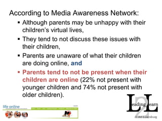 Life Online WorkshopsSo, in this Workshop, we will:Introduce ourselves (15 minutes),Look at some information and data (30 - 35 Minutes)Discuss issues you are facing and how some folks are dealing with it (30 - 40 Minutes),Look at a model for how to deal with specific situations and the mass of information with which we are bombarded (15 minutes).