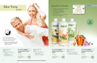 Aloe Vera                                                                                                                   Spezielle Gel Drinks                                                                                           nUtrition



                                                                                                                            •	     Hergestellt in Deutschland - Made in germany
                                             Drinks                                                                         •	     Hohe aloe vera-Konzentration
                                                                                                                            •	     verwendung der puren blattfilets
                                                                                                                            •	     schonendes Herstellungsverfahren
                                                                                                                            •	     Frei von Farbstoffen
                                                                                                                            •	     trinken sie es pur oder auch als schorle mit
                                                                                                                                   Wasser oder Fruchtsaft gemixt




                             OE VE
                        AL           R
                    M
                                     A
       IT R EI NE
            M




aLoe veRa baRbaDeNsis
MiLLeR geL DRiNKs iN DiveRseN
gesCHMaCKsRiCHtUNgeN
•	   geniessen sie wohlschmeckend gutes:
     Die gel Drinks der aloe vera barbaden-
     sis Miller - in 4 varianten immer mit
     rundem geschmack.                                                                                                                        01                                           03

                                                                                                                                                                02



01 / HoNey geL DRiNK                                                                02 / PeaCH geL DRiNK                                                                    03 / Net tLe geL DRiNK
1000 ml i Nr. 10 128                            sie sPaReN im Set                   1000 ml i Nr. 10 125                     sie sPaReN im Set                              1000 ml i Nr. 10 122                      sie sPaReN im Set
29,50 € (29,50 € pro 1000 ml)                   aloe vera honey gel drink           29,50 € (29,50 € pro 1000 ml)                aloe vera peaCh gel drink                  32,50 € (32,50 € pro 1000 ml)             aloe vera nettle gel drink
•	   enthält 90 % aloe vera blattgel + 9 %      SixpaCk                             •	   enthält 95 % aloe vera blattgel         SixpaCk                                    •	    Mit natürlichem brennesselextrakt   SixpaCk
     blütenhonig                                Nr. 10 129                          •	   verzehrempfehlung:                      Nr. 10 126                                 •	    enthält 91 % aloe vera blattgel     Nr. 10 123
•	   erfrischend, wohlschmeckend                                                         täglich 3 x 30 ml (1 Messbecher)                                                   •	    angenehmer Honig-Nessel-geschmack
                                                6 x 1000 ml je          29,50 €                                                  6 x 1000 ml je                29,50 €                                                6 x 1000 ml je                   32,50 €
•	   verzehrempfehlung:                                                             •	   Mit natürlichem Pfirsicharoma
     täglich 3 x 30 ml (1 Messbecher)
                                                summe einzelpreise    177,00 €                                                   summe einzelpreise         177,00 €                                                  summe einzelpreise           195,00 €
                                                set vorteilspreis     162,95 €                                                   set vorteilspreis          162,95 €                                                  set vorteilspreis            179,95 €
                                                je Flasche             27,16 €                                                   je Flasche                  27,16 €                                                  je Flasche                    29,99 €


54                                            UnSere aloe vera gel drinkS erhalten Sie im abo deUtliCh günStiger!                                                                                                                                           55
 
