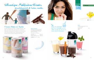 Vollwertiger Mahlzeiten-Ersatz                                                                                                                                                             SpirUlina



                                          abwechslungsreich & lecker, mmmhh...




                                                                                                                            Tipp                                        Shaker


     3 leckere Shakes mit Spirulina                                                                                         Probieren Sie einmal Benefitial             Für 500 ml, mit Siebeinsatz für eine
                                                                                                                                                                        lockere Konsistenz

     Sie wollen Abwechslung? Kein Problem – ob kräftiger Schokoladen-, feiner      Shakes mit Spirulina
                                                                                                                            Easy Pro mit zwei Essloeffeln eines der 3   500 ml-Shaker                          11026
                                                                                                                                                                        4,95 €
     Vanille- oder fruchtiger Himbeer-Joghurt-Geschmack - die Spirulina Life       Vollwertiger Mahlzeiten-Ersatz gemäß     Shakes. So zaubern Sie sich im Nu einen
                                                                                   § 14 a Diätverordnung glutenfrei, ohne
     Shakes bieten für jeden etwas. Sie sind glutenfrei und ohne Konservierungs-   Konservierungsstoffe, 3 interessante     leckeren Snack fuer Zwischendurch.
                                                                                   Geschmacksrichtungen
     stoffe. Darüber hinaus bieten sie einen vollwertigen Mahlzeiten-Ersatz.
                                                                                   525 g-Dosenr für 15 Portionen
     Das heißt, sie können an Stelle einer Mahlzeit konsumiert werden.
                                                                                   Schokolade                11004-001
                                                                                   Vanille Geschmack         11004-002
                                                                                   Himbeer-Joghurt Geschmack 11004-003

                                                                                   je 36,90 € (70,29 € / 1.000 g)




72                                                                                                                                                                                                                     73
 