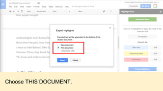 Choose THIS DOCUMENT.
 