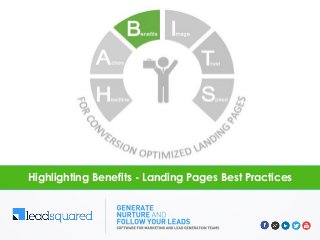 Highlighting Benefits - Landing Pages Best Practices
 