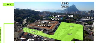 Casa	Daros
Escola	Eleva
Rio	Sul
Casa	&	
Gourmet
UFRJ
Pão	de	
Açúcar
Fase	2
Fase	1
Fase	3
TERRENO
MATERIALEXCLUSIVODETREINAMENTODOCORRETOR.
 