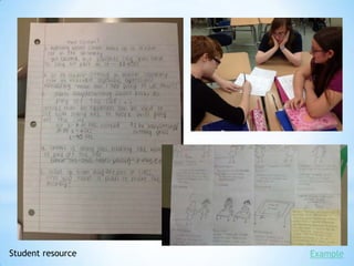 Student resource   Example
 