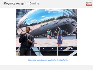 Keynote recap in 10 mins
https://www.youtube.com/watch?v=f7_4QoZwH54
 