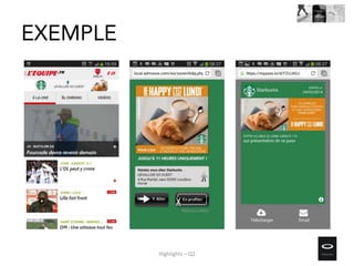 EXEMPLE
Highlights – Q2
 