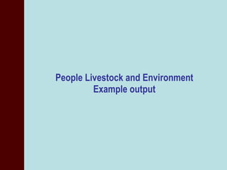 Overview of Geo-Information Applications in ILRI