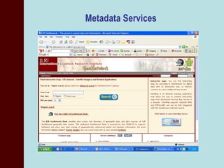Overview of Geo-Information Applications in ILRI
