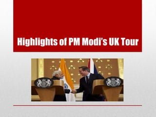 Highlights of PM Modi’s UK Tour
 