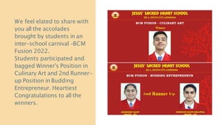 We feel elated to share with
you all the accolades
brought by students in an
inter-school carnival -BCM
Fusion 2022.
Stude...