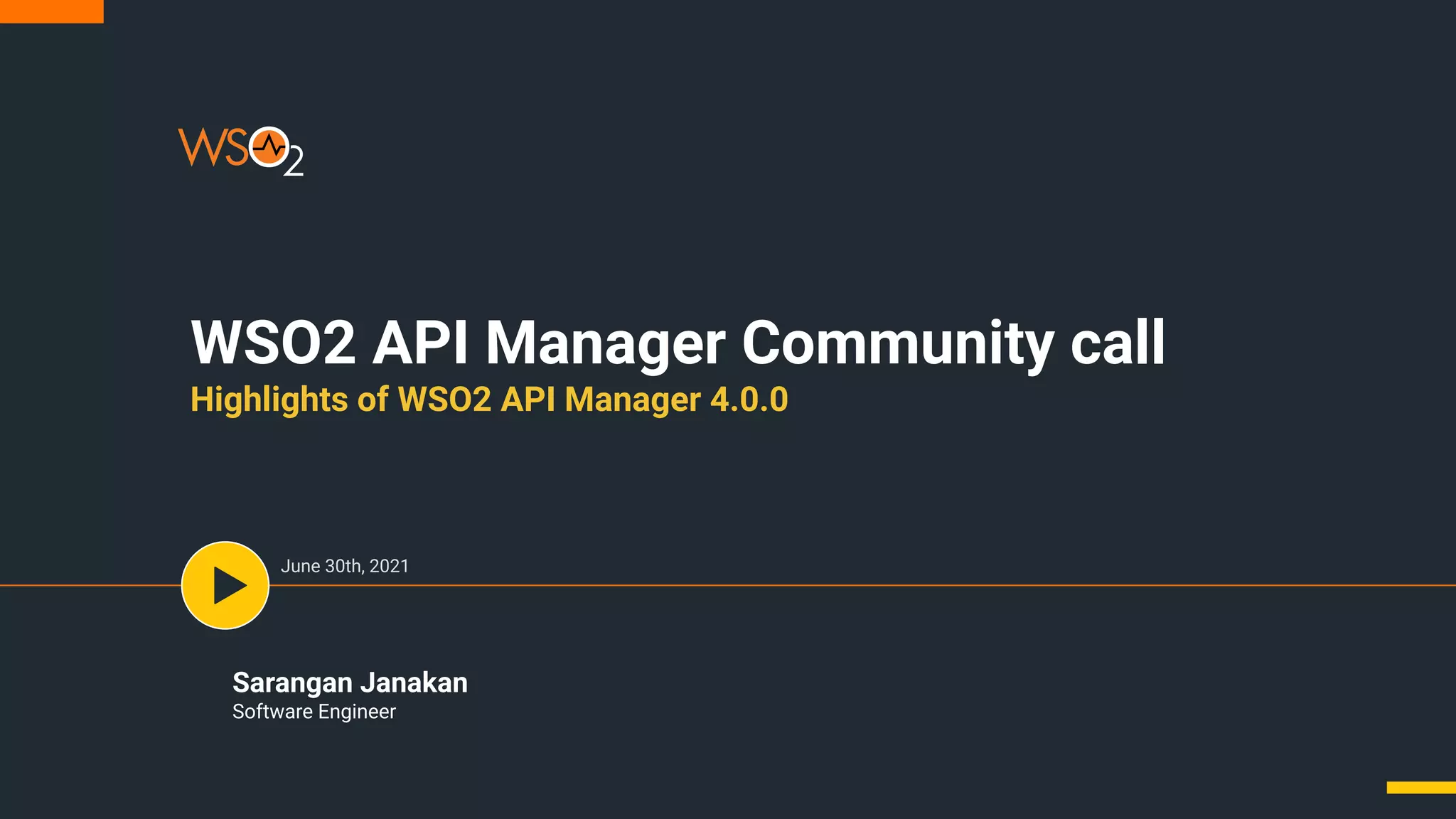 Highlights of WSO2 API Manager 4.0.0 | PPT