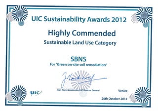 Highly commended award voor duurzame bodemsanering HMVT