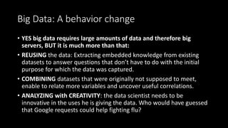 Highly Organised, Disruptive Big Data Science in CIAT
