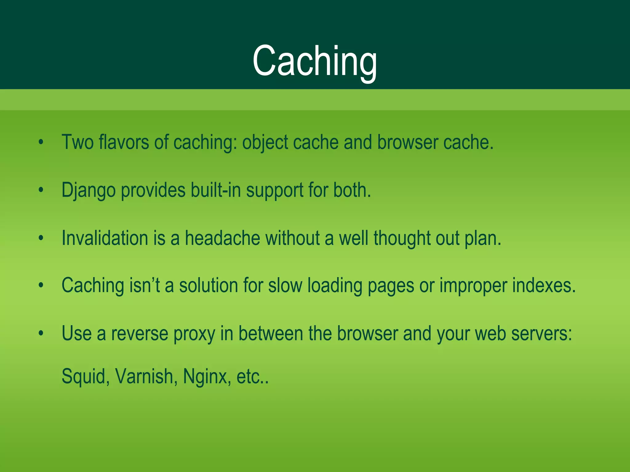 High Performance Django