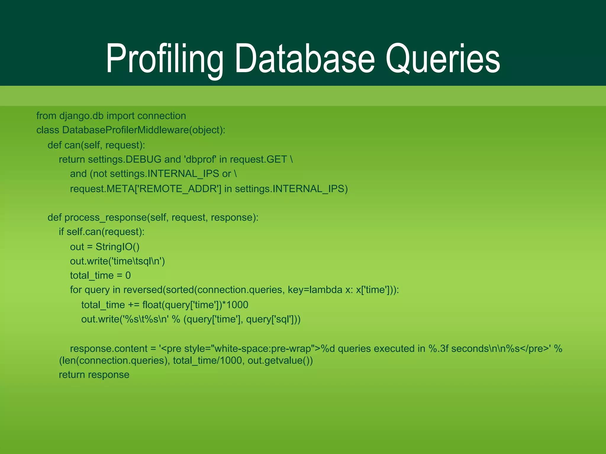 High Performance Django