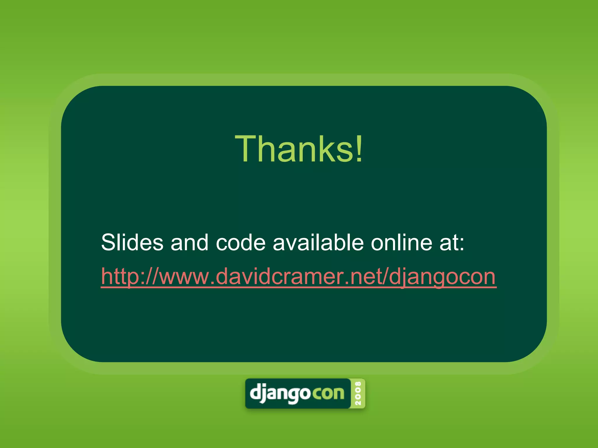 High Performance Django