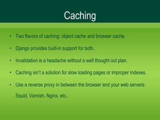 High Performance Django