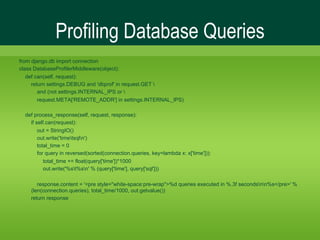 High Performance Django