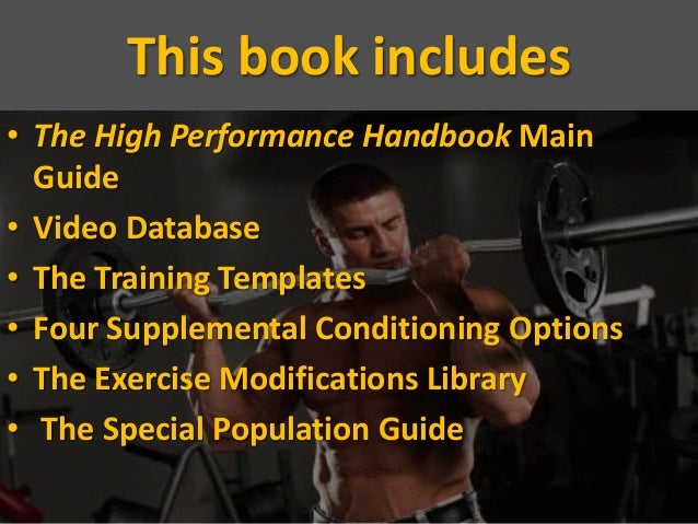 High Performance Handbook Is The Most Effective Program That Can Enha