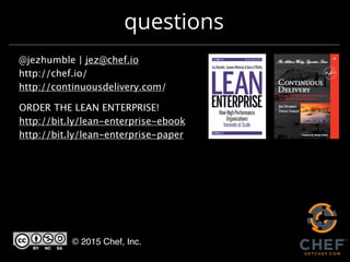 “I think building this culture is the key to
innovation. Creativity must ﬂow from
everywhere. Whether you are a summer intern
or the CTO, any good idea must be able to seek
an objective test, preferably a test that exposes
the idea to real customers. Everyone must be
able to experiment, learn, and iterate.”
http://glinden.blogspot.com/2006/04/early-amazon-shopping-cart.html
 