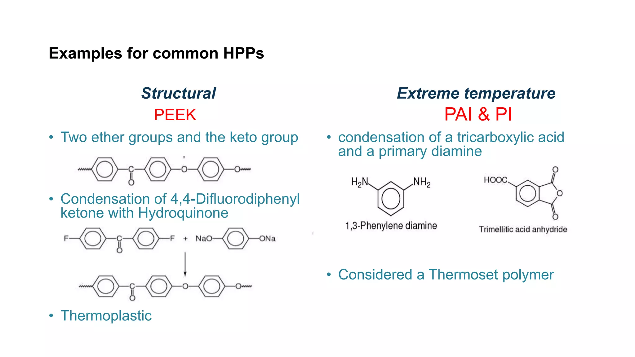 High performance polymers | PPTX