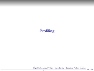High Performance Python - Marc Garcia | PDF