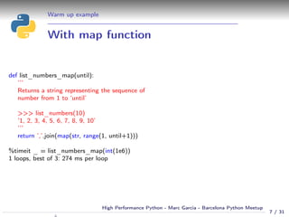 High Performance Python - Marc Garcia | PDF
