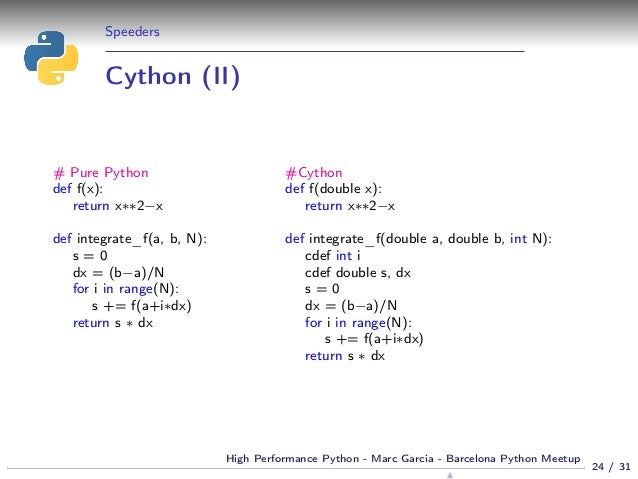 High Performance Python  Marc Garcia