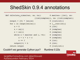 The High Performance Python Landscape by Ian Ozsvald | PPT | Free Download