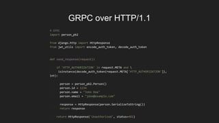 High Performance Python Microservice Communication | PPT