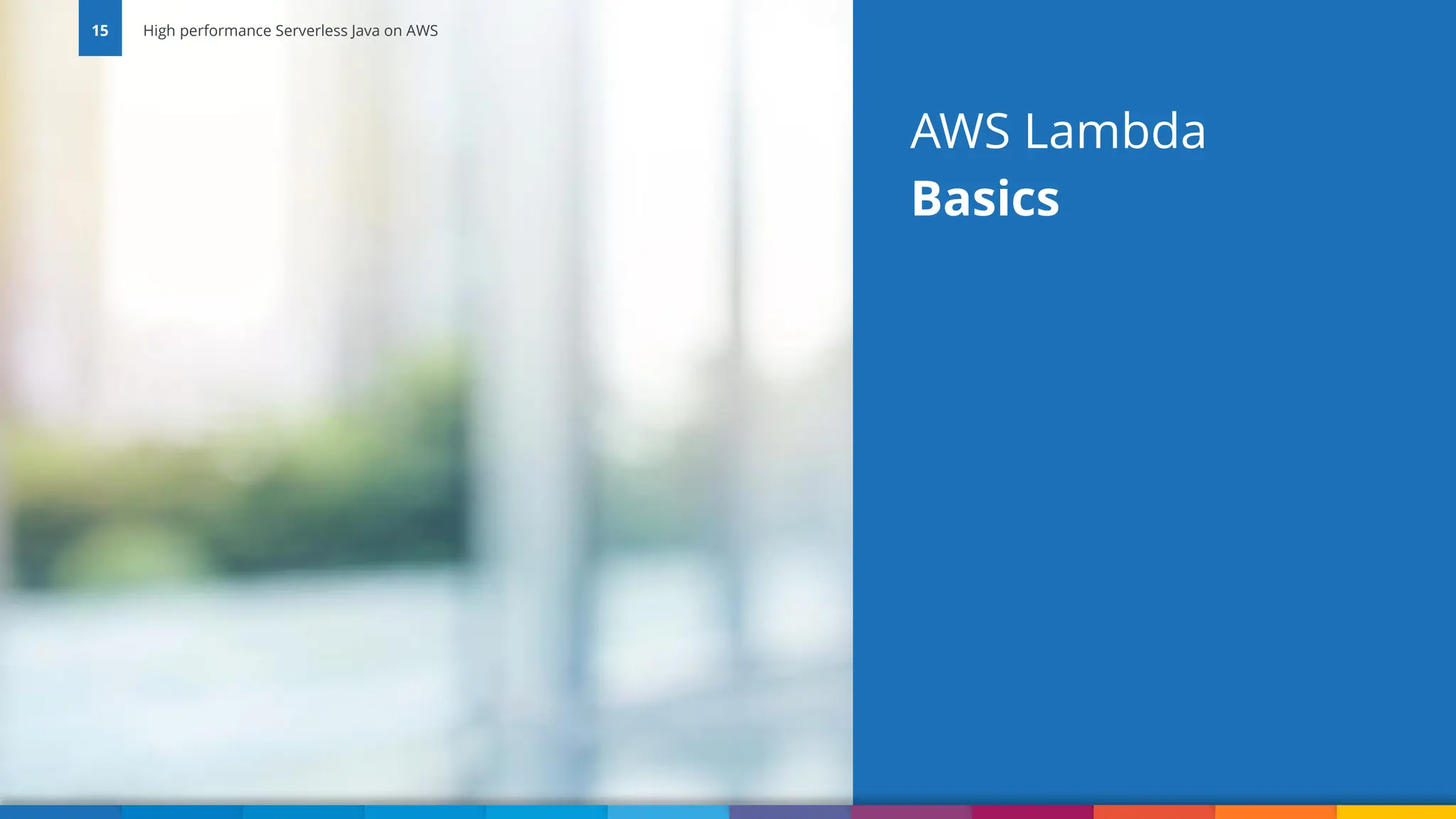 Vadym Kazulkin | @VKazulkin |ip.labs GmbH AWS Lambda Basics 15 High performance Serverless Java on AWS 