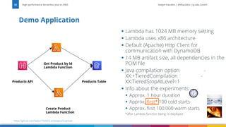 High performance Serverless Java on AWS-We Are Developers 2025 | PDF