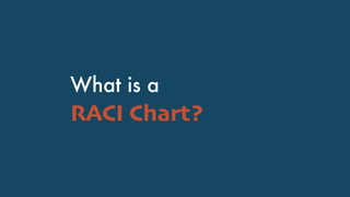 What is a
RACI Chart?
 