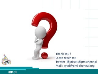 Next steps ….. First things First
 Listen, Listen, Listen
 Flat and Lean hierarchy . Align Shared values
 HP requires a new set of glasses for serving your team
 Easy Goals, Hard stretchable Goals, Impossible goals .
From a Motivation perspective set hard goals
 Our vision/values must be both articulated and lived, and
our vision must be translated into a shared action plan
 Organizations have problem seekers and Problem
Solvers. Empower your team to be problem solvers
 
