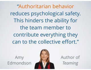 High Performance via Psychological Safety