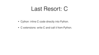 python c programming – cython: c-extensions for... High-Performance Python | PDF