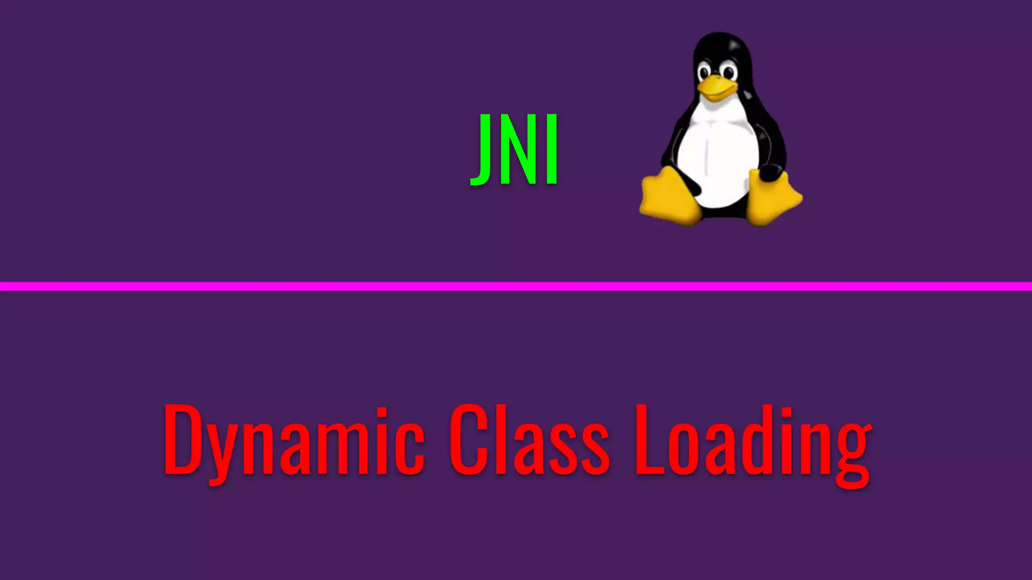 JNI
Dynamic Class Loading
 