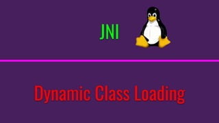 JNI
Dynamic Class Loading
 