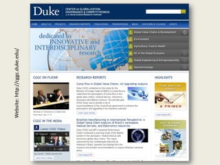 Website:http://cggc.duke.edu/
 