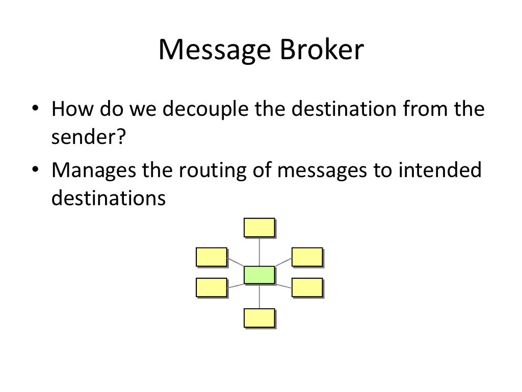 Message Broker How do we