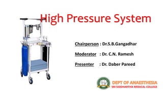 SRI SIDDHARTHA MEDICAL COLLEGE
High Pressure System
Chairperson : Dr.S.B.Gangadhar
Moderator : Dr. C.N. Ramesh
Presenter : Dr. Daber Pareed
 