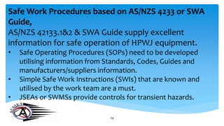Swmss High pressure water jetting Will Lee | PDF