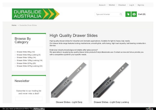 Drawer Slides Heavy Duty