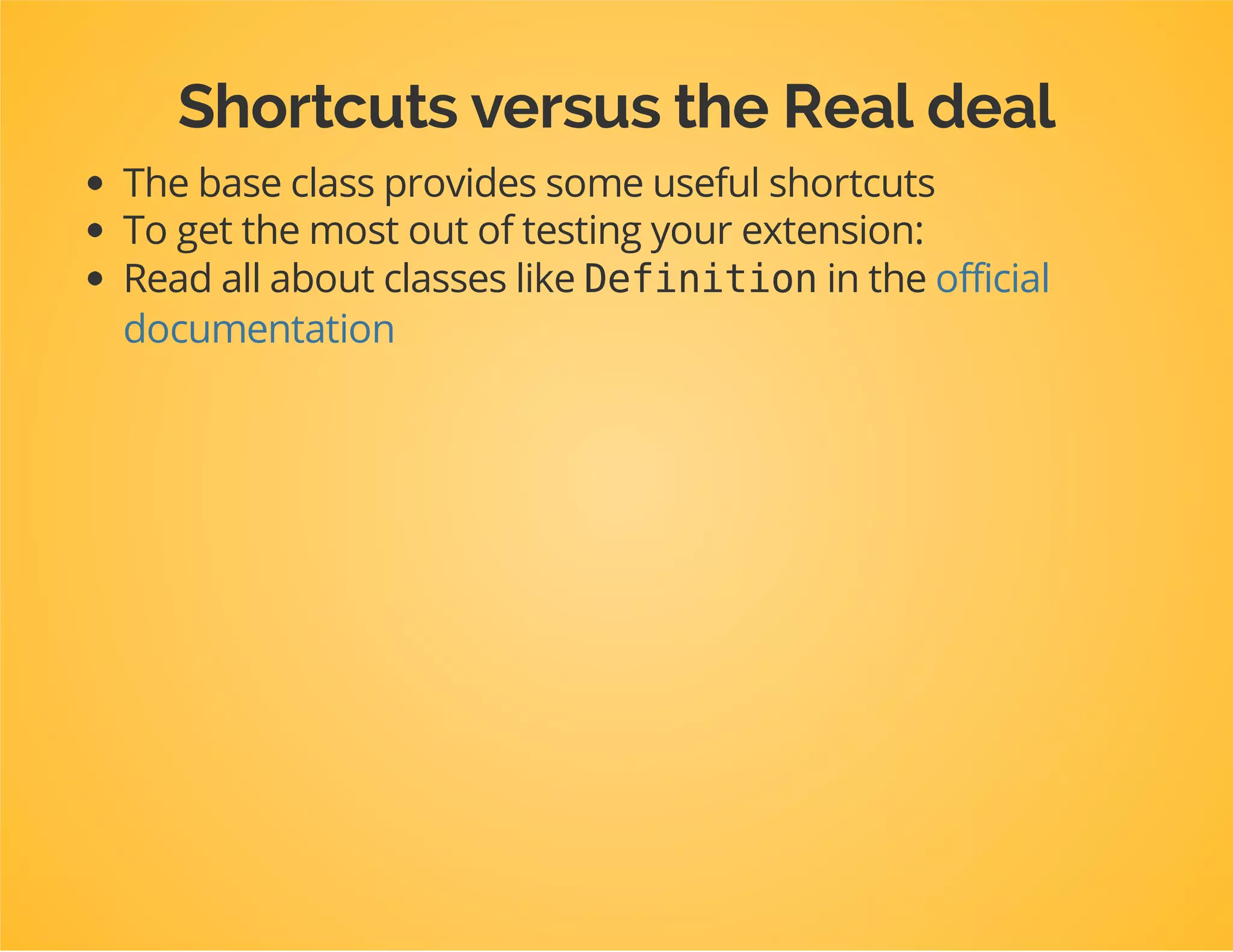 Refactor!
publicfunctionload(array$configs,ContainerBuilder$container)
{
$configuration=newConfiguration();
$config=$this->processConfiguration($configuration,$configs);
$this->configureServers($container,$config['servers']);
}
privatefunctionconfigureServers(ContainerBuilder$container,array$servers)
{
foreach($serversas$name=>$server){
$this->configureServer($container,$name,$server['host'],$server['port']);
}
}
privatefunctionconfigureServer(ContainerBuilder$container,$name,$host,$port)
{
$serverDefinition=newDefinition(null,array($host,$port));
$container->setDefinition(
'dpc_tutorial.'.$name.'_server',
$serverDefinition
);
}
 
